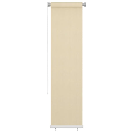 Vidaxl rolgordijn voor buiten 65(b)x230(h) cm hdpe crèmekleurig