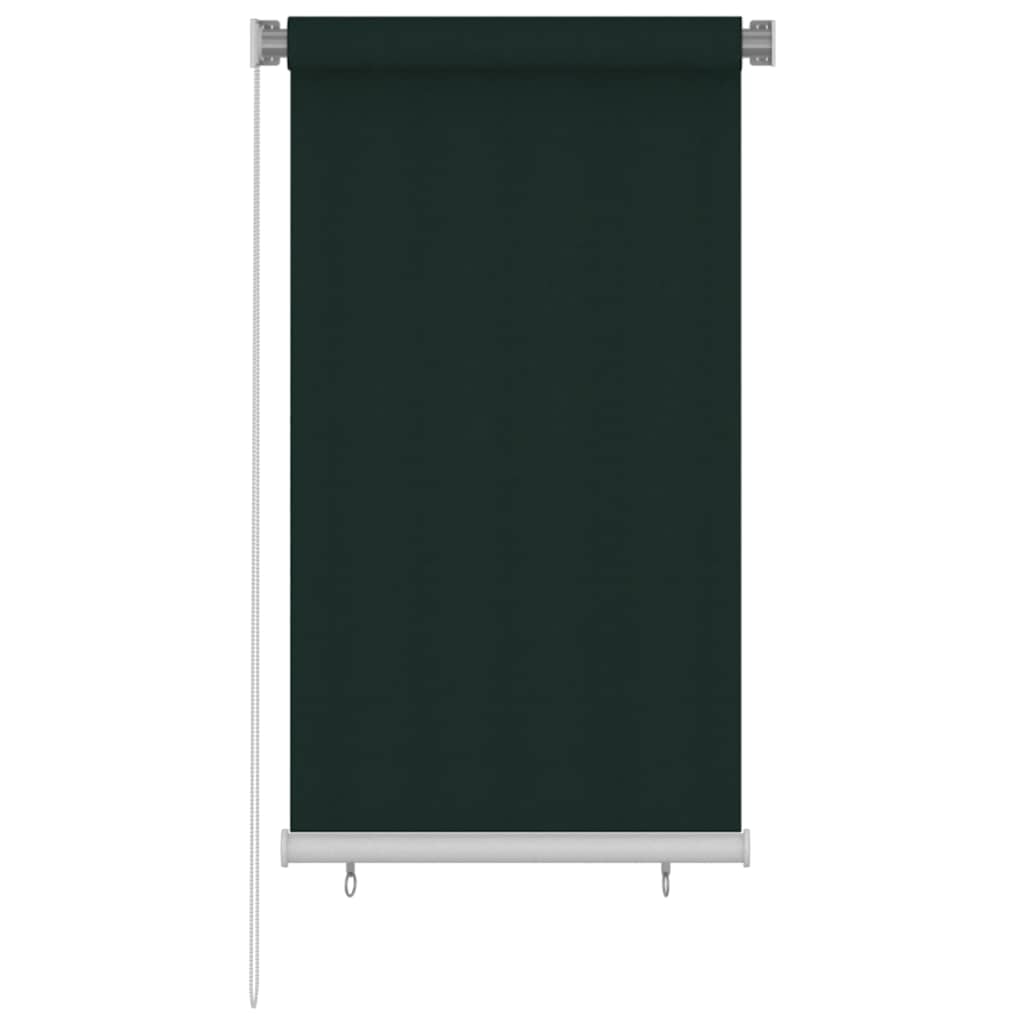 Vidaxl rolgordijn voor buiten 85(b)x140(h) cm hdpe donkergroen