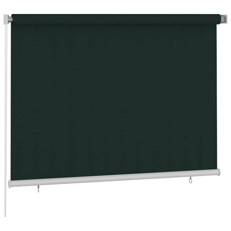 Vidaxl rolgordijn voor buiten 205(b)x140(h) cm hdpe donkergroen