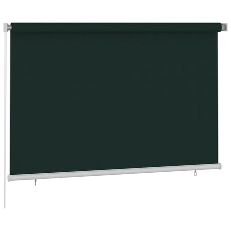 Vidaxl rolgordijn voor buiten 225(b)x140(h) cm hdpe donkergroen