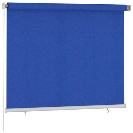 Vidaxl rolgordijn voor buiten 185(b)x140(h) cm hdpe blauw