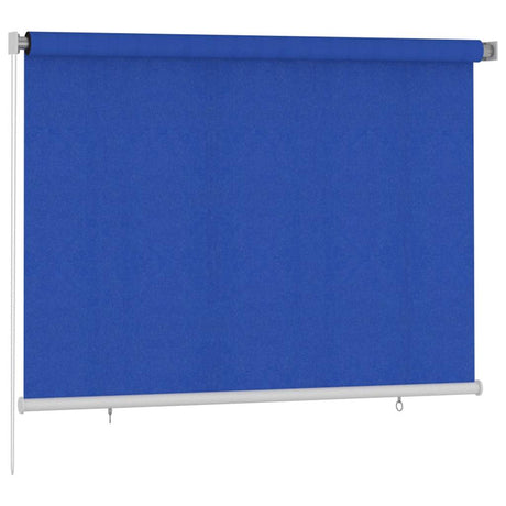 Vidaxl rolgordijn voor buiten 205(b)x140(h) cm hdpe blauw