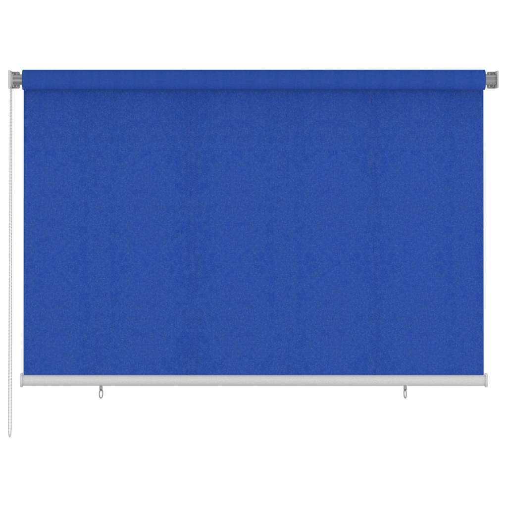 Vidaxl rolgordijn voor buiten 225(b)x140(h) cm hdpe blauw
