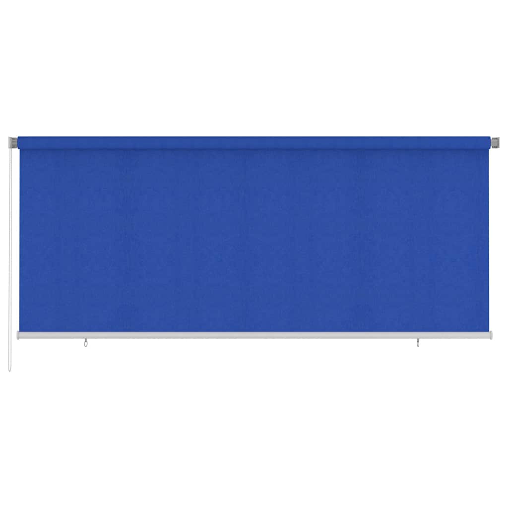 Vidaxl rolgordijn voor buiten 355(b)x140(h) cm hdpe blauw