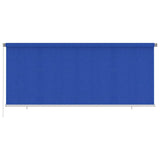 Vidaxl rolgordijn voor buiten 355(b)x140(h) cm hdpe blauw