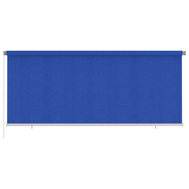 Vidaxl rolgordijn voor buiten 355(b)x140(h) cm hdpe blauw