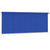 Vidaxl rolgordijn voor buiten 355(b)x140(h) cm hdpe blauw