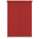 Vidaxl Roller Blind für äußere 160x230 cm HDPE -Rot