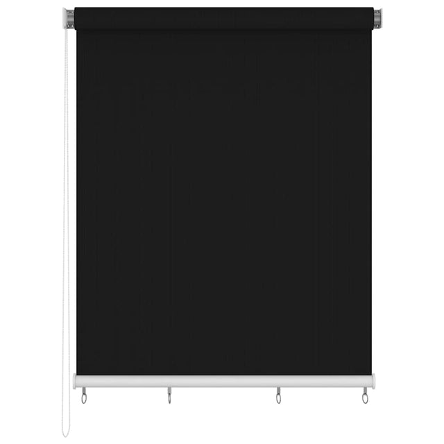 Vidaxl rolgordijn voor buiten 205(b)x230(h) cm zwart