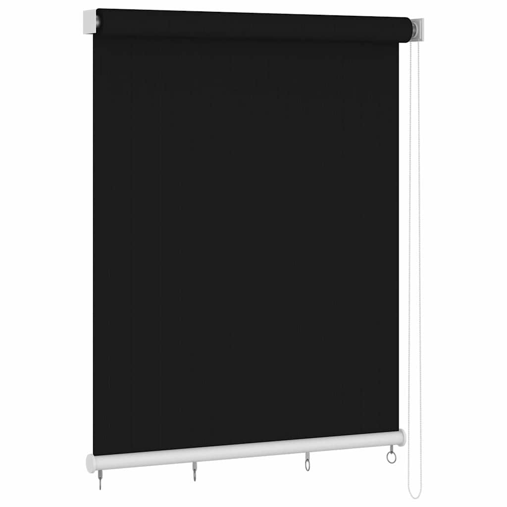 Vidaxl rolgordijn voor buiten 245(b)x230(h) cm zwart