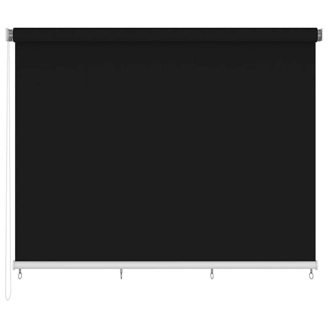 Vidaxl rolgordijn voor buiten 355(b)x230(h) cm zwart