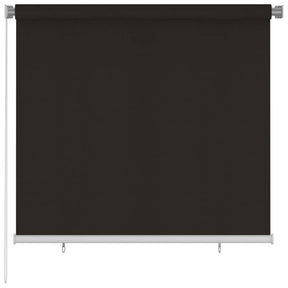 Vidaxl rolgordijn voor buiten 165(b)x140(h) cm hdpe bruin