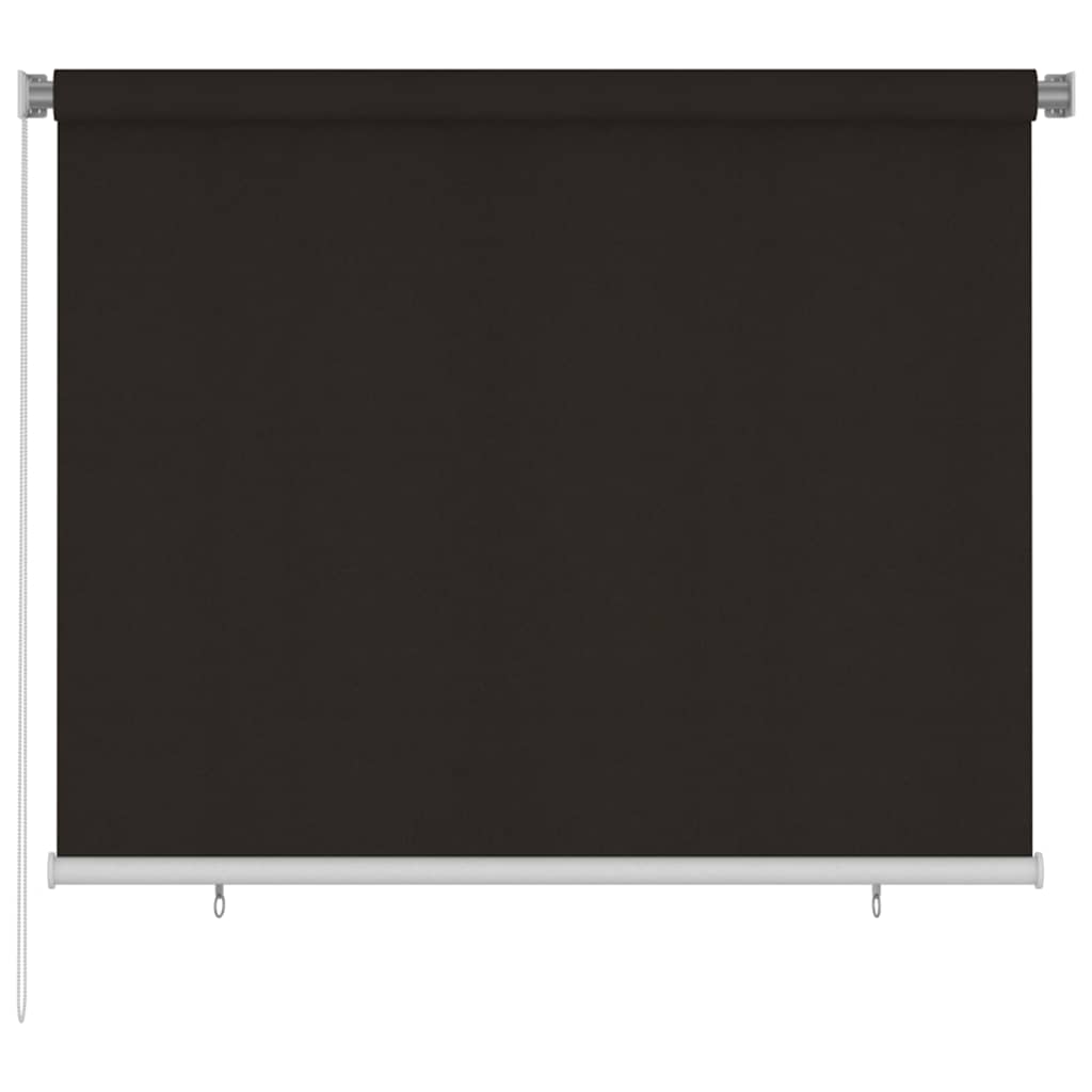 Vidaxl rolgordijn voor buiten 185(b)x140(h) cm hdpe bruin