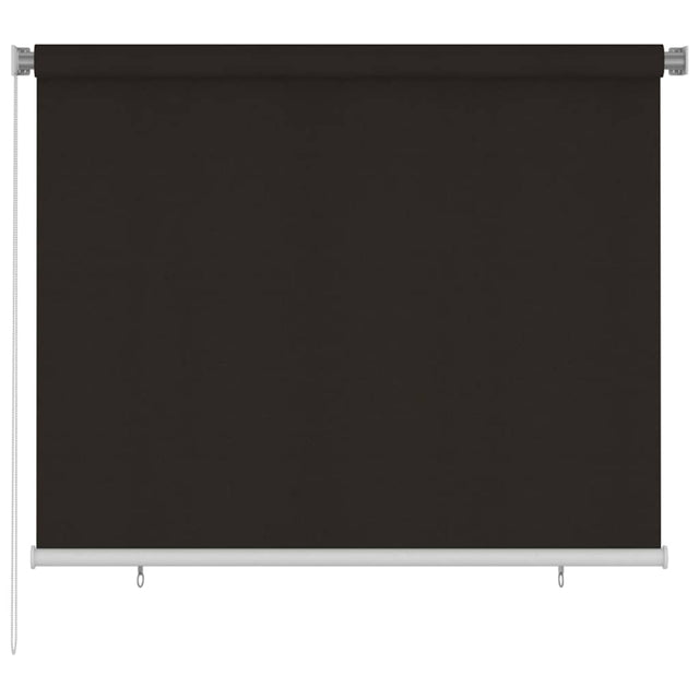 Vidaxl rolgordijn voor buiten 185(b)x140(h) cm hdpe bruin