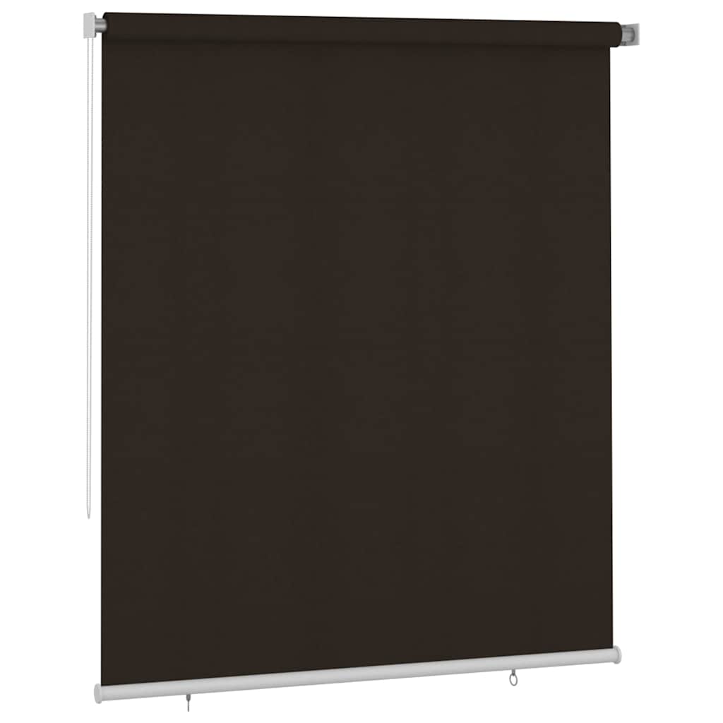 Vidaxl rolgordijn voor buiten 205(b)x230(h) cm hdpe bruin