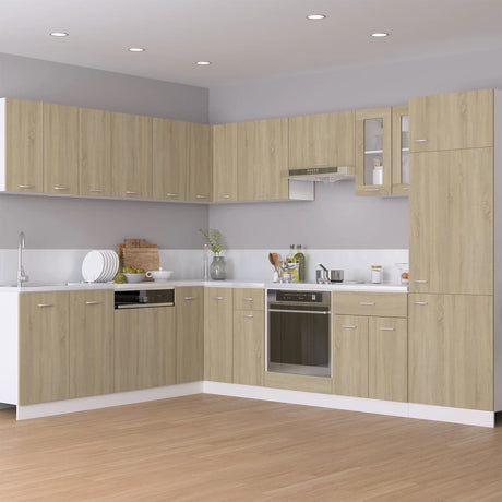 Vidaxl onderkast met lade lyon 30x46x81,5 cm bewerkt hout sonoma eiken