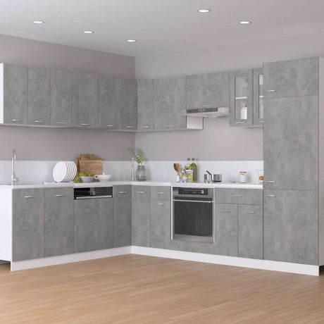 Vidaxl onderkast met lade lyon 30x46x81,5 cm bewerkt hout betongrijs