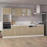 Vidaxl onderkast met lade lyon 50x46x81,5 cm sonoma eikenkleur