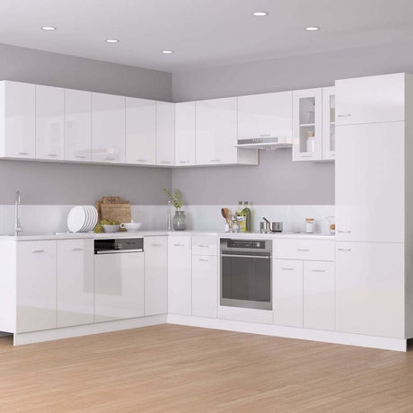Vidaxl bovenkast lyon 50x31x60 cm bewerkt hout hoogglans wit