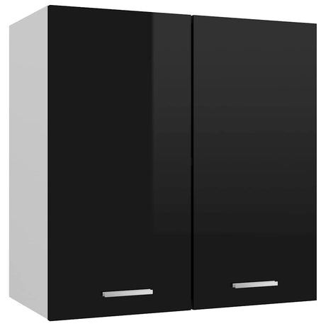 Vidaxl bovenkast lyon 60x31x60 cm bewerkt hout hoogglans zwart