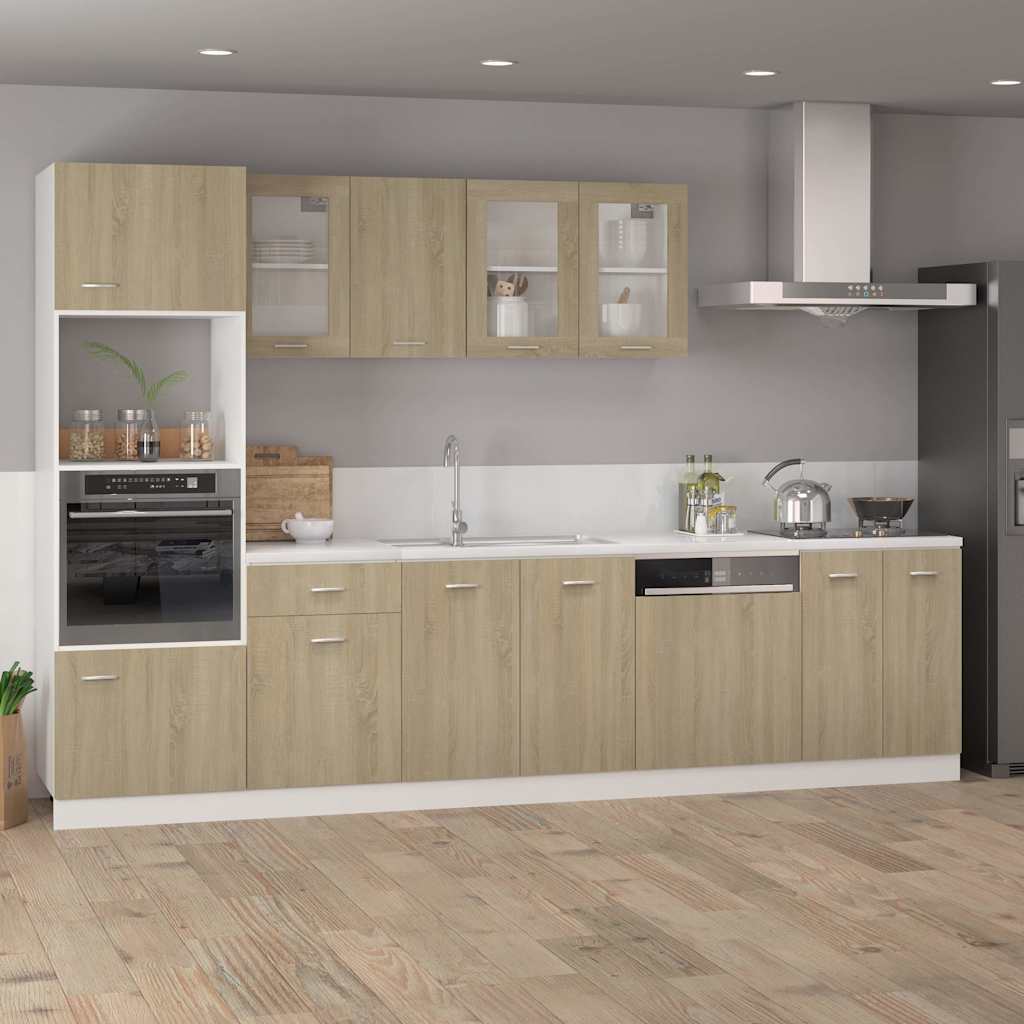 Vidaxl bovenkast lyon 40x31x60 cm bewerkt hout sonoma eikenkleurig