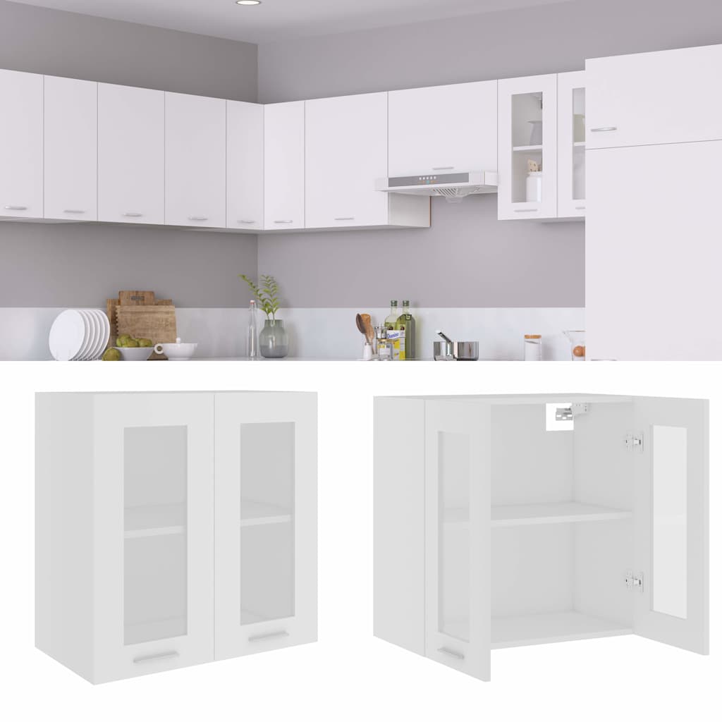 Vidaxl bovenkast lyon 60x31x60 cm bewerkt hout wit