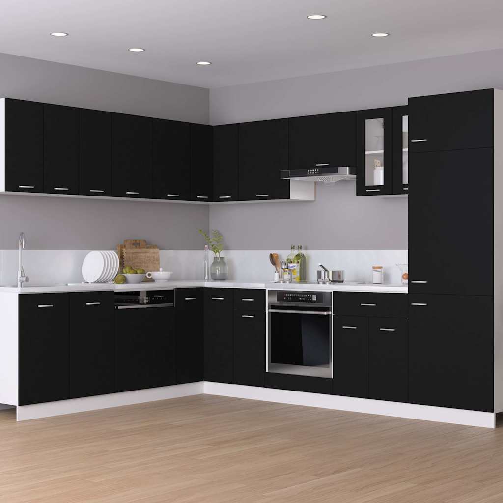Vidaxl bovenkast lyon 60x31x60 cm bewerkt hout zwart