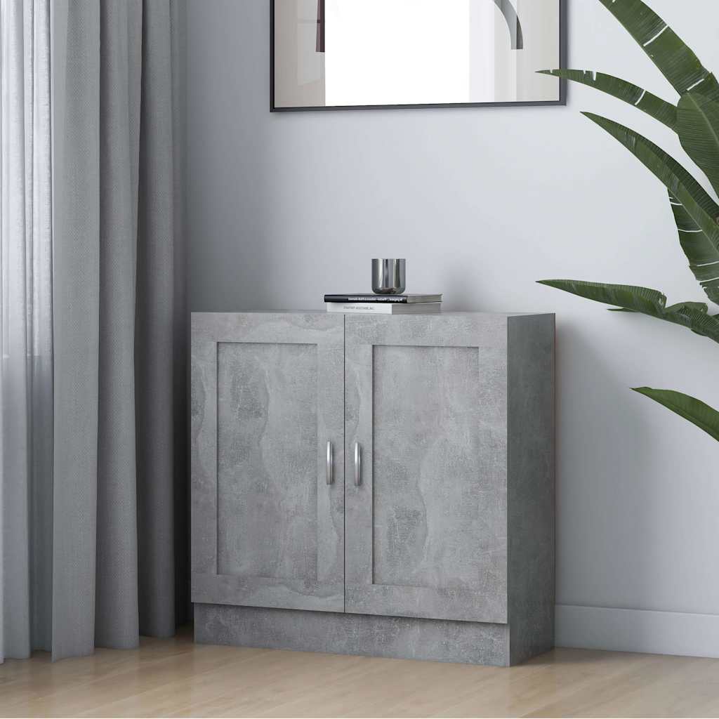 Vidaxl boekenkast 82,5x30,5x80 cm bewerkt hout betongrijs