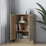 Vidaxl boekenkast 82,5x30,5x115 cm spaanplaat sonoma eikenkleurig