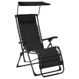 Vidaxl terrasstoelen 2 st inklapbaar textileen zwart