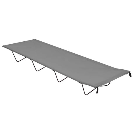 Vidaxl Campbett 180x60x19 cm Oxford Stoff und Stahlgrau