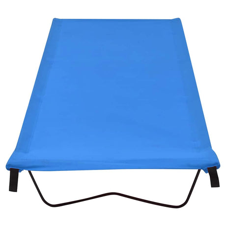 Vidaxl Campbetten 2 ST 180x60x19 cm Oxford Stoff und Stahlblau