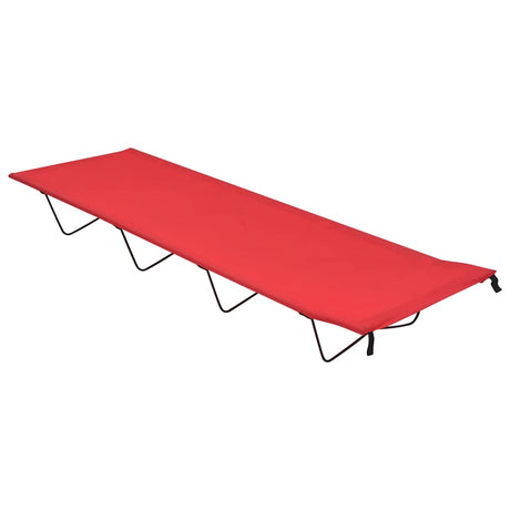 Vidaxl Campbetten 2 ST 180x60x19 cm Oxford Stoff und Stahlrot