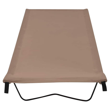 Vidaxl Campbetten 2 ST 180x60x19 cm Oxford Stoff und Stahltaupe