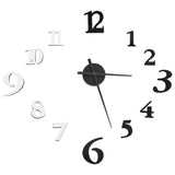 VidaXL 3D-Wanduhr modern XXL 100 cm Schwarz-Weiß