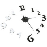 VidaXL 3D-Wanduhr modern XXL 100 cm Schwarz-Weiß