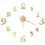 Vidaxx 3D-Wanduhr modern XXL 100 cm goldfarben