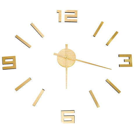 Vidaxx 3D-Wanduhr modern XXL 100 cm goldfarben