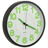 Vidaxl Wanduhr leuchtend 30 cm schwarz
