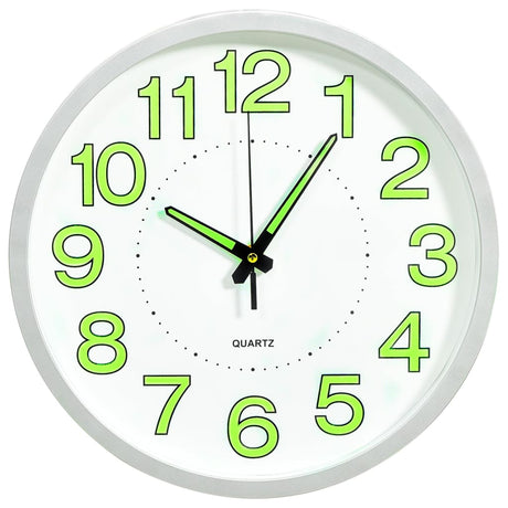 Vidaxl Wanduhr leuchtend 30 cm Weiß