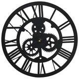 VidaXL Wanduhr 30 cm Acryl schwarz