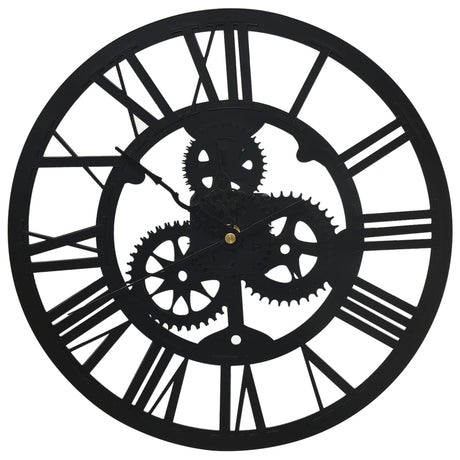VidaXL Wanduhr 30 cm Acryl schwarz