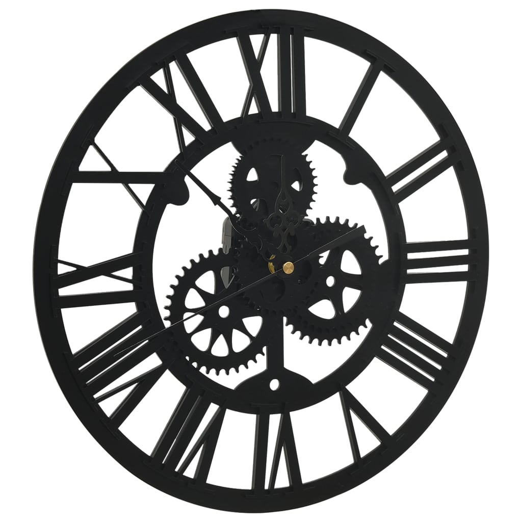VidaXL Wanduhr 30 cm Acryl schwarz