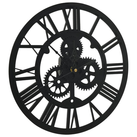 VidaXL Wanduhr 30 cm Acryl schwarz