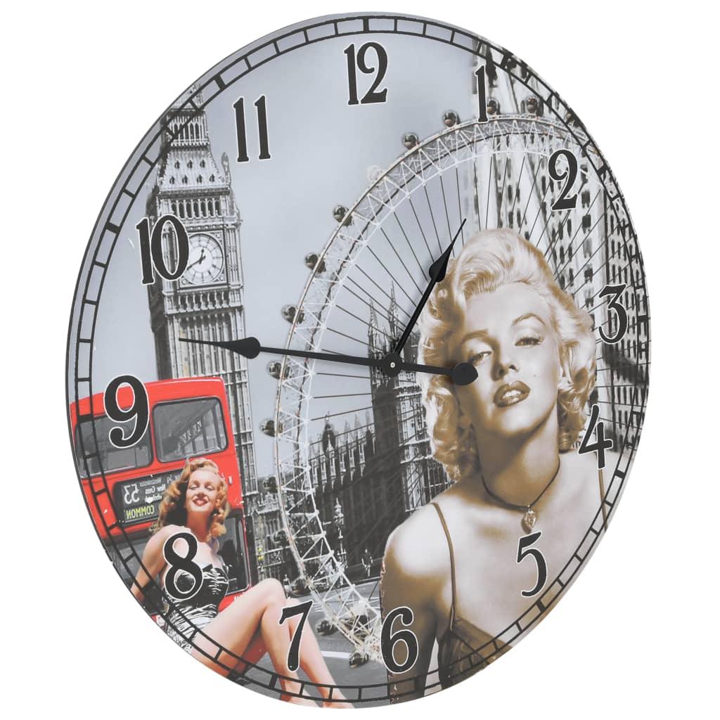 VidaXL Wanduhr Vintage-Stil 60 cm