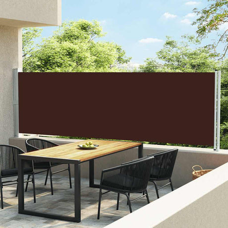 Vidaxl Gartenbildschirm ausziehbar 140 x 600 cm Braun