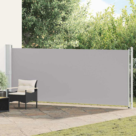 Vidaxl Garden Screen ausziehbar 600x160 cm Grau