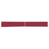 Vidaxl Garden Bildschirm ausziehbar 140x1200 cm rot