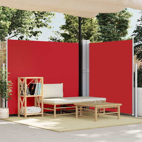 Vidaxl Garden Bildschirm ausziehbar 170x1200 cm rot