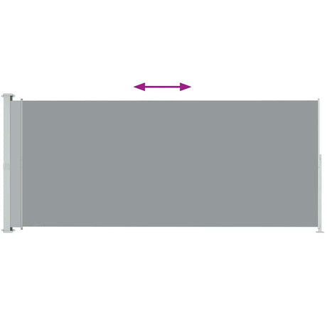 Vidaxl Gartenbildschirm ausziehbar 180 x 500 cm Grau